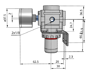 Bộ điều áp khí nén SMC AR20K01BGD 
